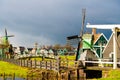 Rural Dutch scenery in Zaanse Schans village