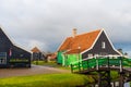 Rural Dutch scenery in Zaanse Schans village