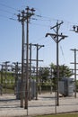 Rural Electrical Power Substation Royalty Free Stock Photo