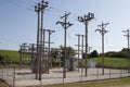 Rural Electrical Substation Royalty Free Stock Photo