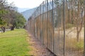 Rural Encampment Security Perimeter Fence