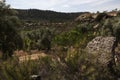 Rural escene. La Fresneda, Teruel Royalty Free Stock Photo