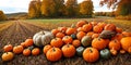 Rural fall harvest. Beauty of autumn harvests. Generative AI Royalty Free Stock Photo