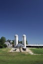 Rural Farm Buildings - feedlot and twin tower silo