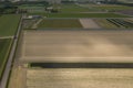 Rural farm fields with natural food growing in Netherlands Royalty Free Stock Photo