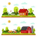 Rural and farm landscapes Royalty Free Stock Photo