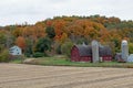 Rural Farm Site in Fall Colors Royalty Free Stock Photo
