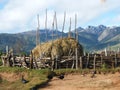 Rural farm yard in Madagascar