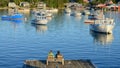 Rural fishing village near Acadia National Park Royalty Free Stock Photo