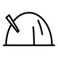 Rural hay icon outline vector. Bale straw