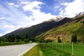 Rural highway New Zealand Royalty Free Stock Photo