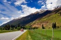 Rural Highway New Zealand Royalty Free Stock Photo