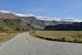 Rural highway New Zealand Royalty Free Stock Photo