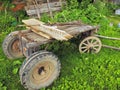 Rural horse cart - telega Royalty Free Stock Photo