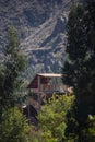 Rural house in Cusco Peru. Traditional houses