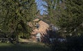 Rural house Disley, Stockport, Darbyshire England Lyme Park. Royalty Free Stock Photo