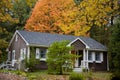 Rural House in Foliage Royalty Free Stock Photo