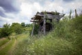 Rural house neer vineyeard Royalty Free Stock Photo