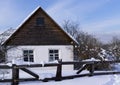 Rural house in winter