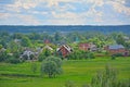 Rural houses in Sabbas settlement in Zvenigorod, Russia Royalty Free Stock Photo