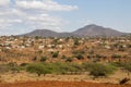 Rural Housing Scattered over Hillside Royalty Free Stock Photo