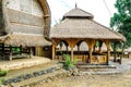 Rural huts in the Sasak Village Ende in Lombok, Indonesia