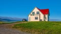 A quaint rural farmhouse on the Snaefellsnes peninsula in Iceland.