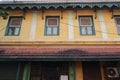 Rural India - colorful house with multiple windows in a village in India