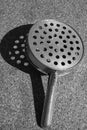 Rural kitchen utensil - strainer on the table. Royalty Free Stock Photo