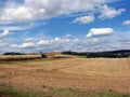 Rural landscape with bales of hay 5 Royalty Free Stock Photo