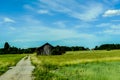 rural landscape with barn, in Sweden Scandinavia North Europe