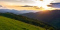 Rural landscape of carpathian mountains Royalty Free Stock Photo