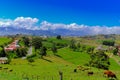 Rural landscape, Cartago, Costa Rica. Royalty Free Stock Photo