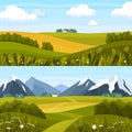 Rural Landscape Composition Set