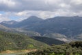 A rural landscape in Crete island.Mountainous region Royalty Free Stock Photo