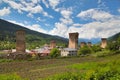 Ancient Svan towers stand as guardians of the mountains