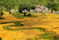 Rural landscape in Chinese counteyside Royalty Free Stock Photo