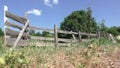 Rural landscape - fence, gate, trees