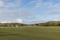 Rural landscape with fields in the Lippe Region at Horn, village of Fromhausen Royalty Free Stock Photo