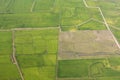 Rural landscape with green fields near Porto Allegre Royalty Free Stock Photo