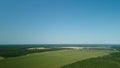 Rural landscape. Green forests and fields. Aerial photography Royalty Free Stock Photo