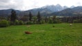 The rural landscape of GubaÃâÃÂ³wka in the foothills of Tatra mountains