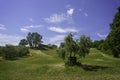Rural landscape on the hills near Imola and Riolo Terme Royalty Free Stock Photo