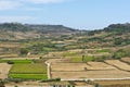 Rural landscape on island Gozo.