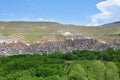 Rural landscape of Kandovan , ancient Iranian cave village in the rocks , near Tabriz , Iran Royalty Free Stock Photo