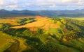 Rural landscape on Mauritius Island.