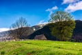 Rural landscape in mountains Royalty Free Stock Photo