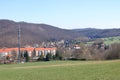 Rural landscape near freital near dresden