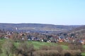 Rural landscape near freital near dresden