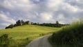 Rural landscape near Pianello Val Tidone and Agazzano, Emilia-Romagna, at May Royalty Free Stock Photo